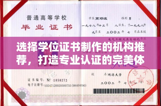 金口河选择学位证书制作的机构推荐，打造专业认证的完美体验
