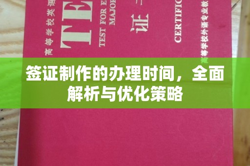 金口河签证制作的办理时间，全面解析与优化策略