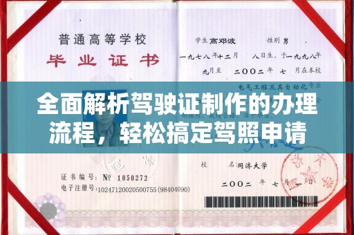 金口河全面解析驾驶证制作的办理流程，轻松搞定驾照申请