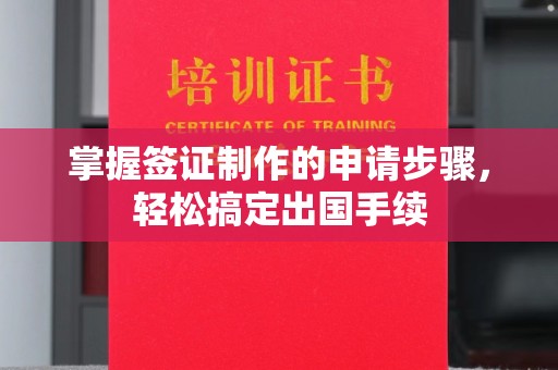 金口河掌握签证制作的申请步骤，轻松搞定出国手续