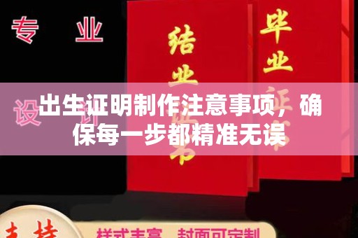 金口河出生证明制作注意事项，确保每一步都精准无误
