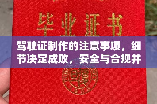 金口河驾驶证制作的注意事项，细节决定成败，安全与合规并重