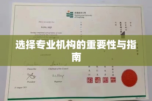 金口河选择专业机构的重要性与指南